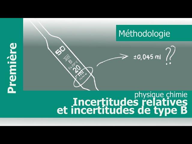 Incertitudes de type B et incertitudes relatives