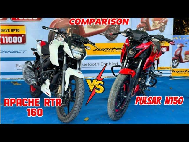 COMPARISON PULSAR N150 VS APACHE RTR 160 V4 WITH RIDING MODE || PRICE FEATURES & COST || ZPMVLOGS