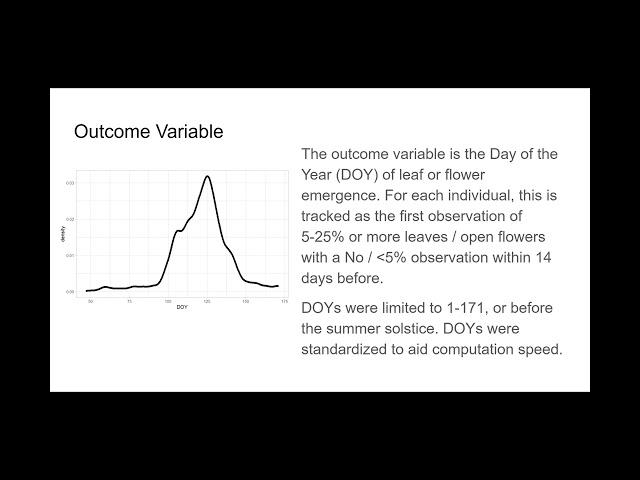 Bayesian Phenology Modeling