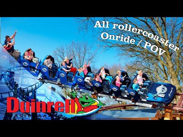 All Rollercoasters Themepark Duinrell Onride/POV Netherlands