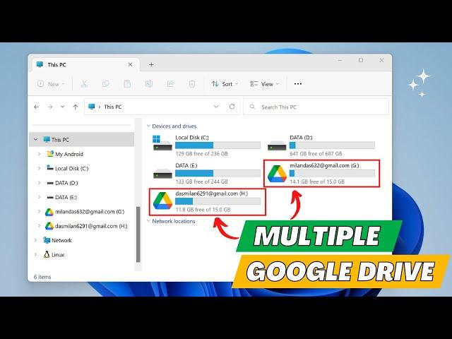 Sync Multiple Google Drive Accounts on One Computer