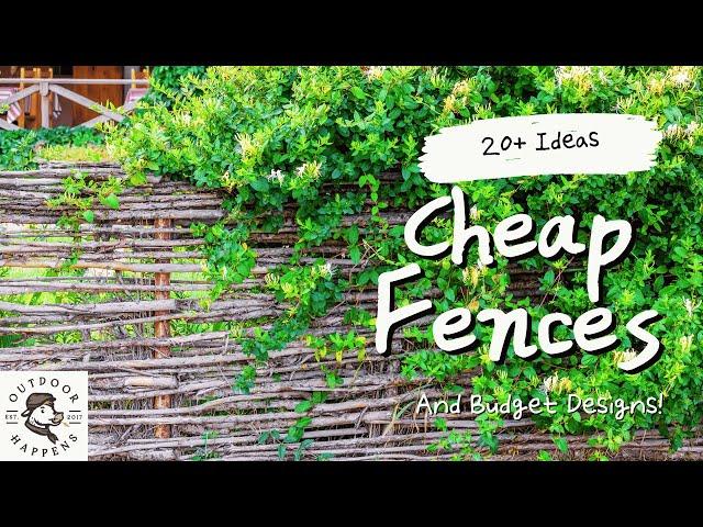 20+ Cheap Fence Ideas and Budget Designs for Your Farm or Backyard