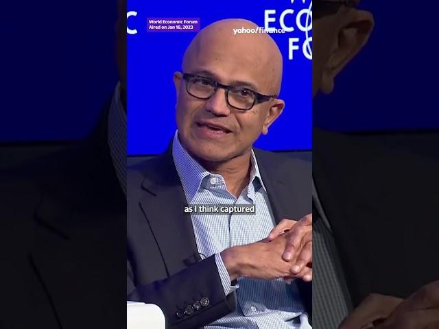 Microsoft CEO Satya Nadella weighs in on the tech industry, AI and ChatGPT