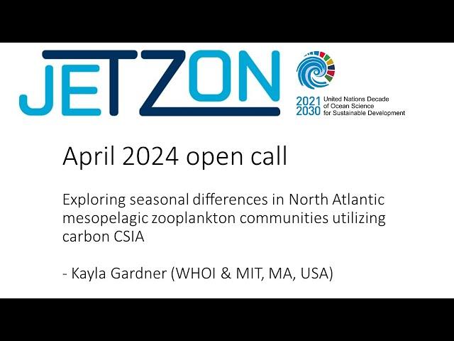 Seasonality in N. Atlantic mesopelagic zooplankton communities from carbon CSIA – Kayla Gardner