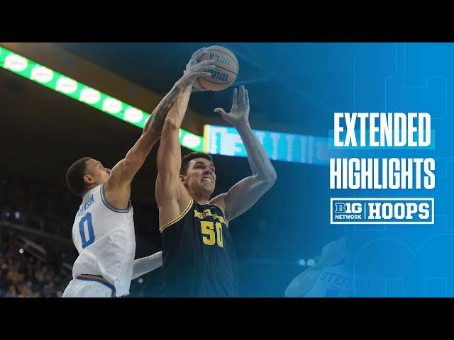 Michigan at UCLA | Extened Highlights | Big Ten Men's Basketball | 01/07/2025