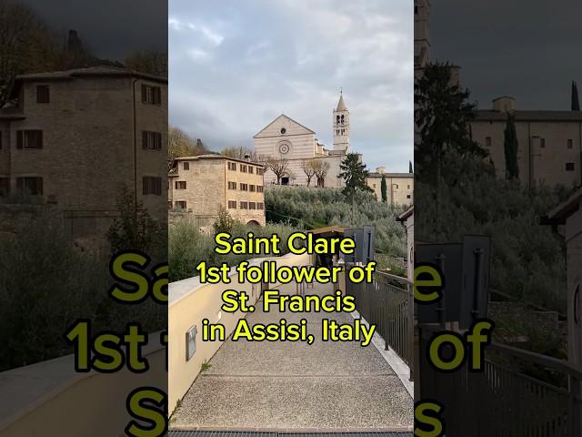 St. Clare of Assisi First Follower of St. Francis #catholic #italy #pilgrimage #travel