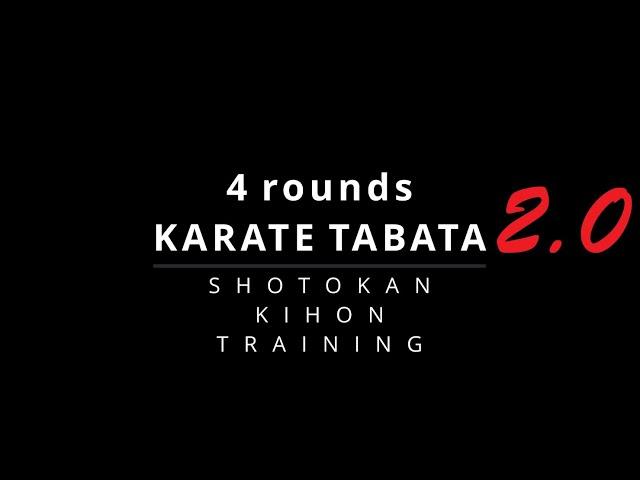 16 min TABATA Karate KIHON workout 2.0 - real time training - TEAM KI