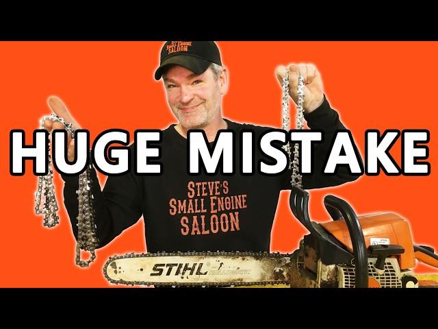 This Chainsaw Chain Mistake Will Cost You MONEY!