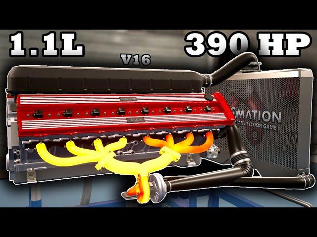 The Most Smallest, Powerful V16 Engine Ever | Automation The Car Company Tycoon Game