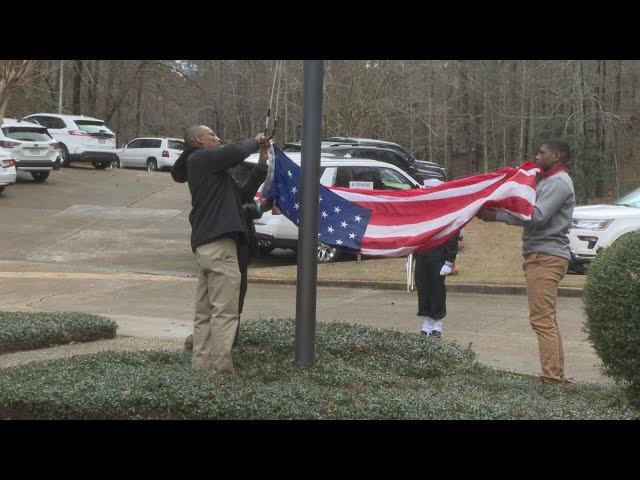 Lauderdale County School District holds flag ceremony