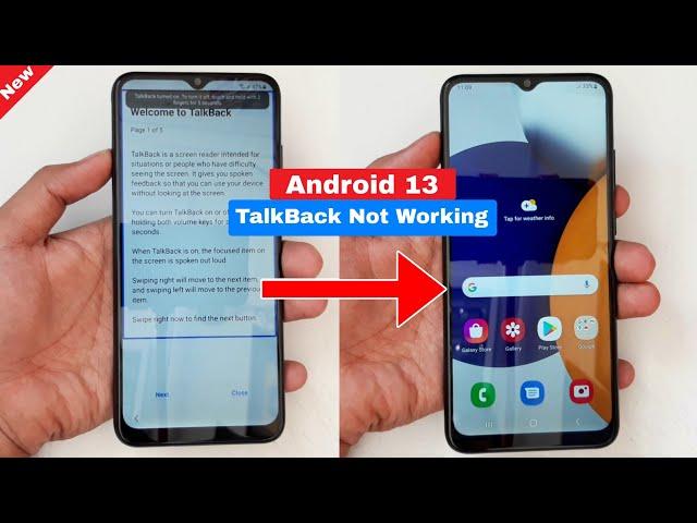 Samsung A03 Android 13 FRP Bypass TalkBack Not Working Fix Solution 2023 | A035F Google Lock Bypass