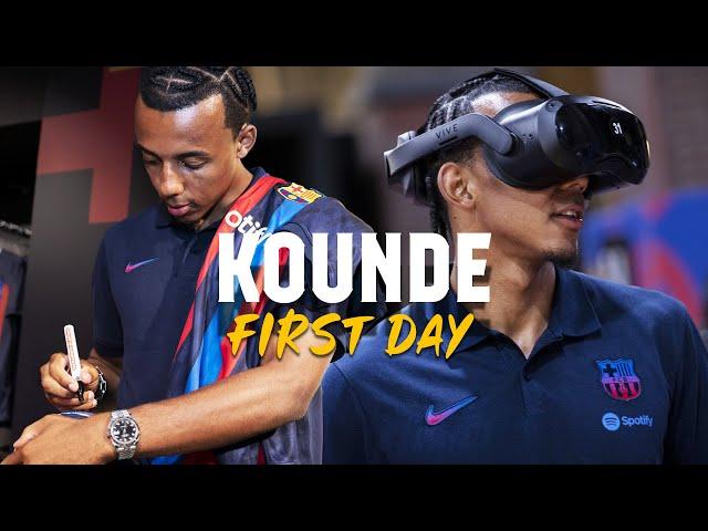  JULES KOUNDE: HIS FIRST DAY AT BARÇA 