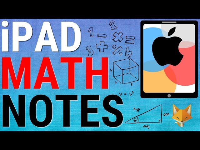 iPad OS 18: How To Use Math Notes