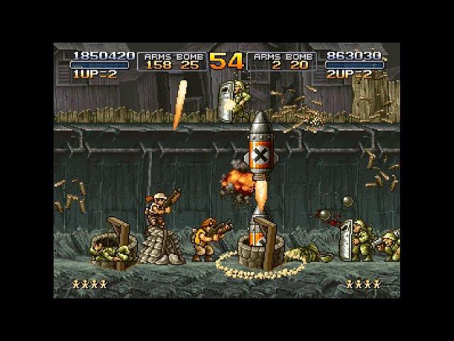 【Steam】メタルスラッグX　2人プレイ(Online - Coop)　ノーミスALL【Metal Slug X】