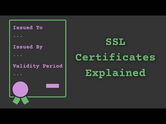 SSL Certificates Explained