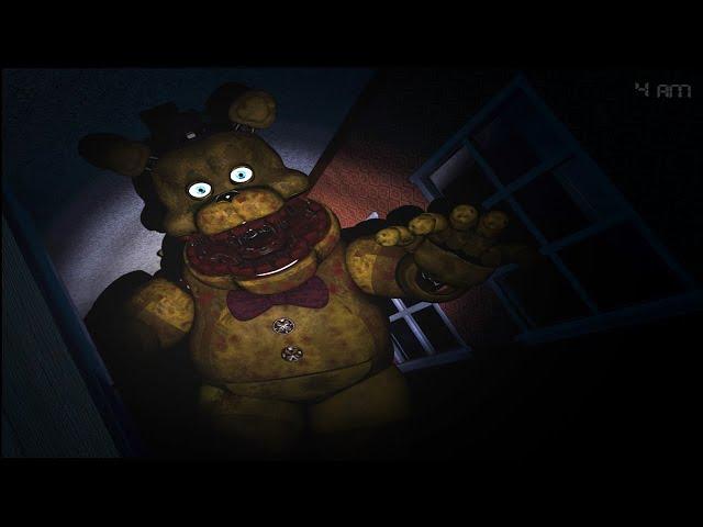 Fredbear after the bite of 1983/1987 came to visit me... (FNaF 4 Mods)