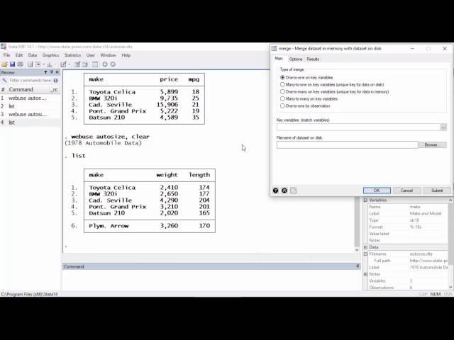 Data management: How to merge files into a single dataset