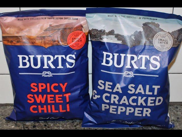 Burts British Potato Chips: Spicy Sweet Chili and Sea Salt & Cracked Pepper Review