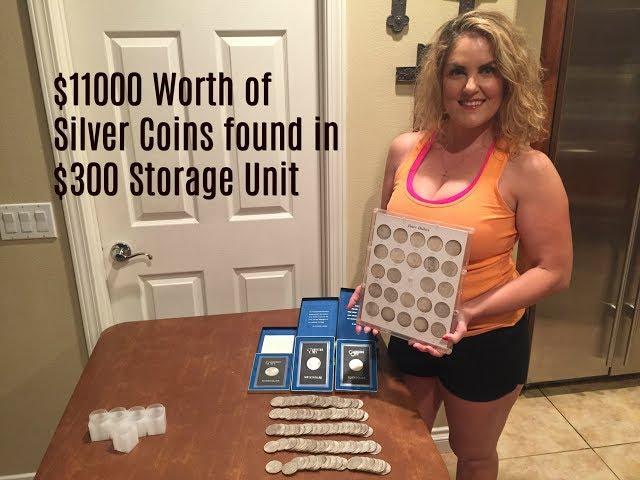 $11000 worth of Silver Coins Found in Storage Unit Storage Wars Rene Casey Nezhoda