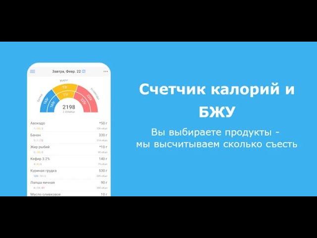 EatFit | Счетчик калорий и БЖУ | Дневник питания | invideo AI создал этот ролик за 5 минут