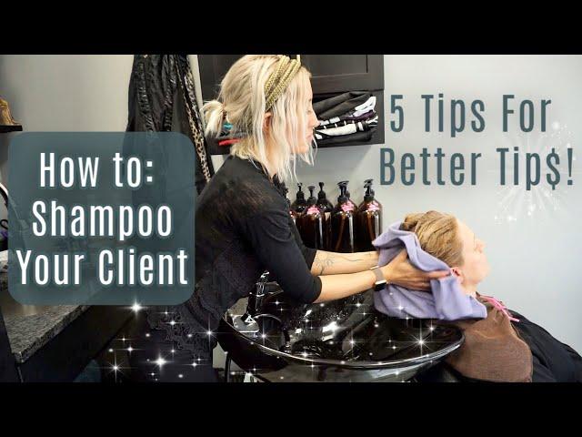 How To Shampoo Your Client| Step-By-Step