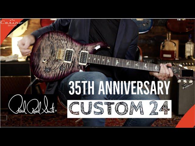 PRS 35th Anniversary Custom 24 10 Top Charcoal w:Purple Burst