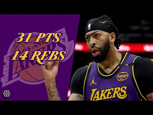 Anthony Davis 31 pts 14 rebs vs Pelicans 24/25 season