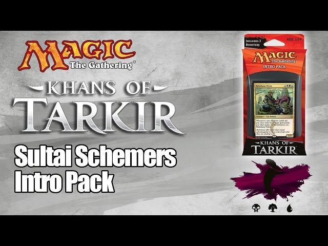 MTG - Khans of Tarkir Intro Pack: Sultai Schemers Unboxing!