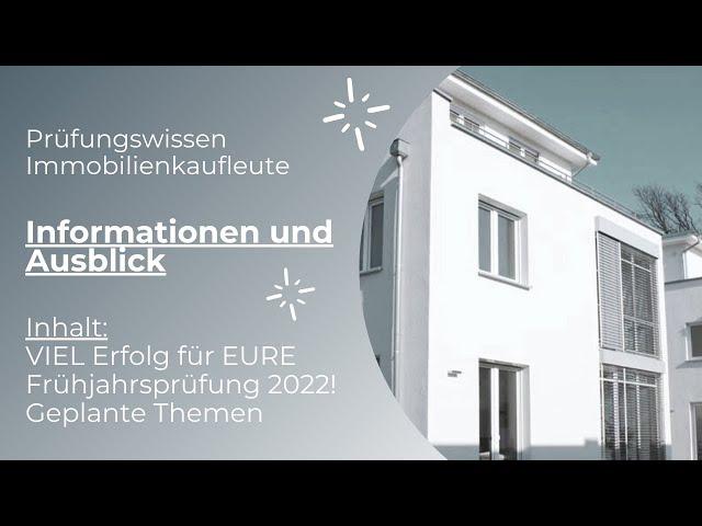 Viel Erfolg Immos bei eurer Frühjahrsprüfung 2022!