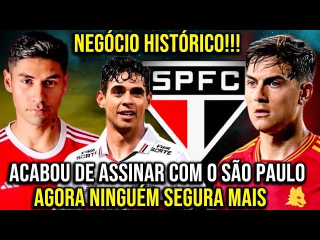 ACABOU DE ASSINAR COM O SÃO PAULO! COMEMORA DEMAIS NAÇÃO! NEGÓCIO EXCELENTE E HISTÓRICO NO SPFC!