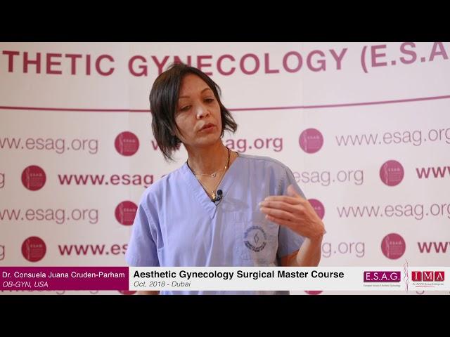 Dr.  Consuela Juana Cruden Parham (USA) about Aesthetic Gynecology Mastercourse