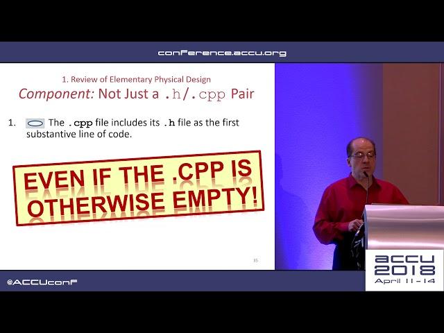 C++ Modules and Large-Scale Development - John Lakos [ACCU 2018]