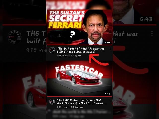 The Sultan's Top secret Ferrari