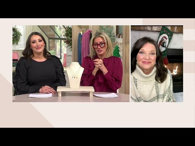 Affinity Gems Semi-Precious Pear Gemstone Pendant Necklace, SS on QVC