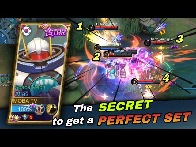 The SECRET to get a PERFECT SET | Atlas Gameplay 2022 | Best Tank Set MLBB