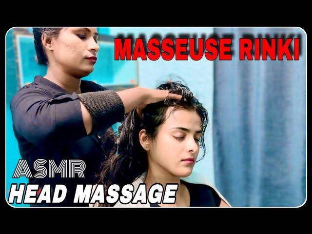 ULTIMATE RELAXING HEAD MASSAGE FOR STRESS RELIEF ASMR NO TALKING | Indian Masseuse Rinki  #asmr