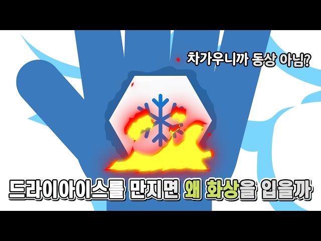 드라이아이스는 차가운데 왜 맨손으로 만지면 화상을 입을까