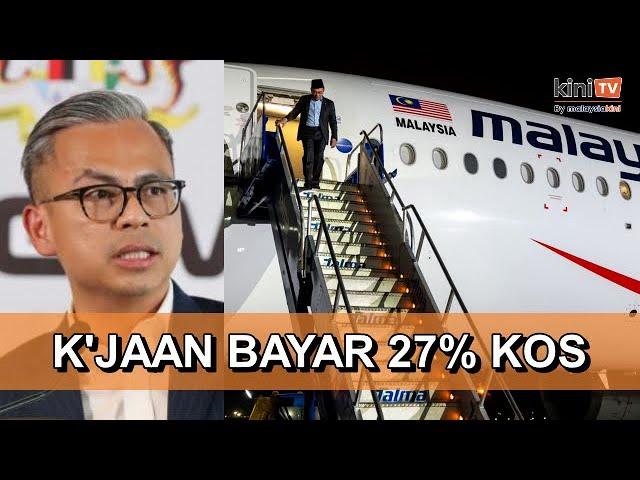 Kos lawatan PM RM6 juta, tapi kerajaan cuma bayar RM1.66 juta