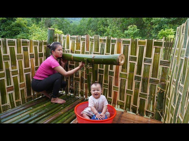 Full Video: 410 Busy Construction Days - Single Mother Builds a Warm Bamboo House Alone