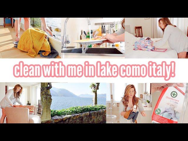CLEAN WITH ME IN LAKE COMO ITALY | VRBO CLEANING MOTIVATION | AirBNB CLEANING | Love Meg 2.0