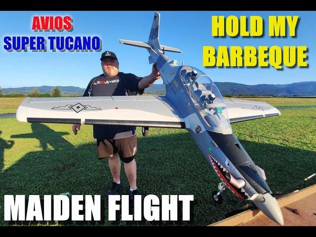 AVIOS Super Tucano 1600mm EPO RC plane 6S power Retracts, Flaps & LED Lights MAIDEN FLIGHT