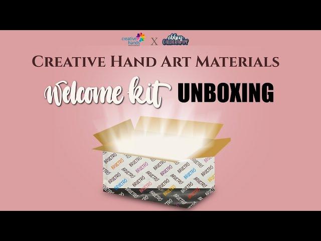 Welcome Kit from Creative Hand Art Materials | Unboxing Supplies | Abhay Calligraphy