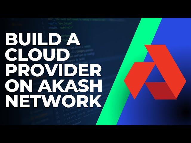 Build A Cloud Provider on Akash network Part 1 - the hardware