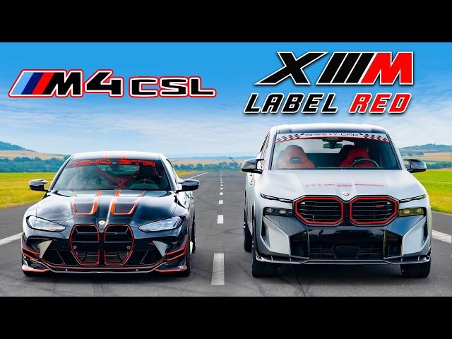 Tuned BMW M4 CSL v XM Label Red: DRAG RACE