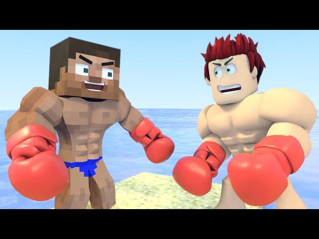 Жизнь Алекс и Стива | Стив vs Roblox | Майнкрафт мультик на русском