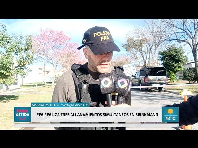 FPA realiza ocho allanamientos en el departamento San Justo