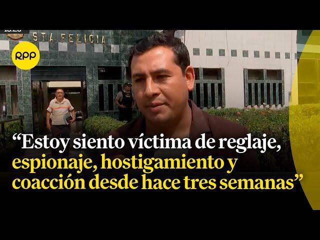 Amigo de Nicanor Boluarte denuncia hostigamiento y reglaje por parte de agentes de la Diviac