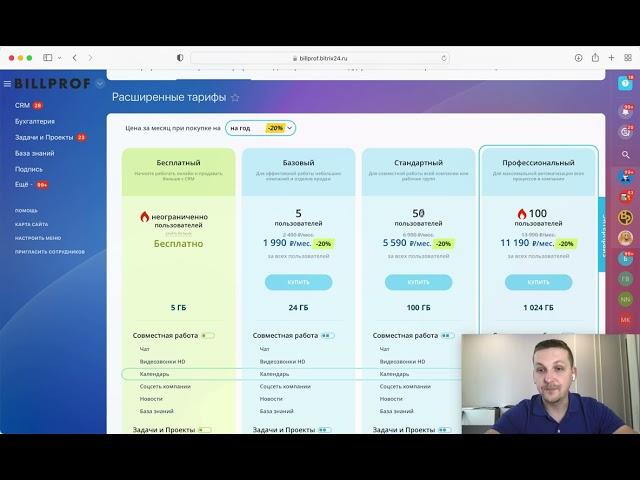 Какой тариф битрикс24 выбрать