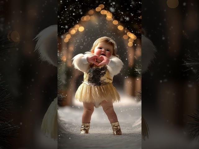 Her charm and joy make this the perfect Christmas fashion moment #adorablekids #cute  #fashionshow