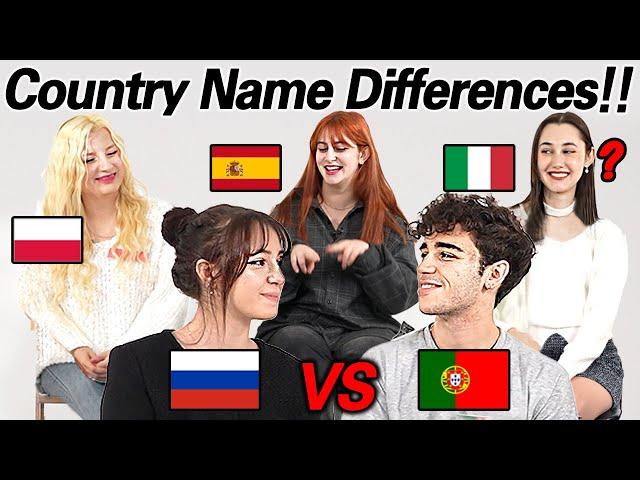 Country Name Differences Between Russian And Other European Languages!!